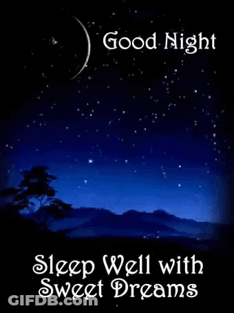 Good Night Sleep Well Sweet Dreams Full Moon GIF