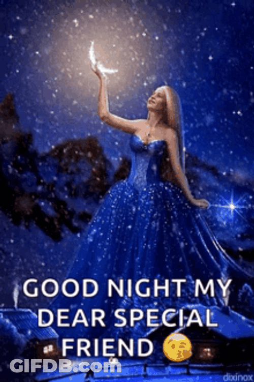 Good Night Special Friends Enchanting Lady GIF