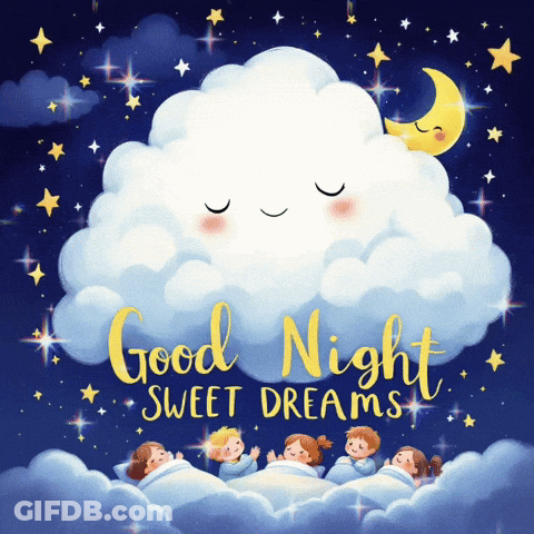 Good Night Sweet Dreams Cloud GIF
