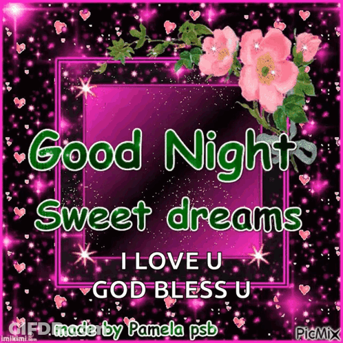 Good Night Sweet Dreams I Love U God Bless U GIF