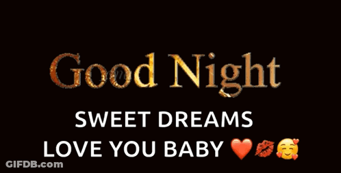 Good Night Sweet Dreams Love You Baby Greeting Card GIF
