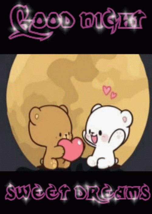 Good Night Sweet Dreams Milk Mocha GIF