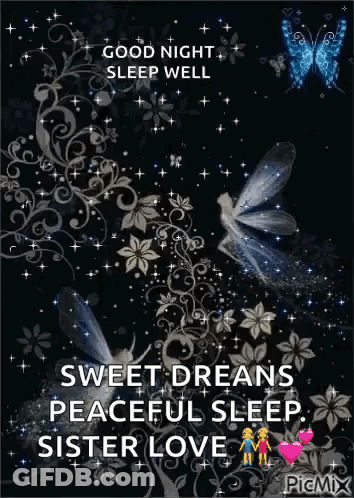 Good Night Sweet Dreams Sister Love GIF