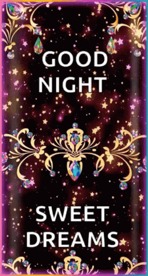 Good Night Sweet Dreams Sparkling Stars GIF