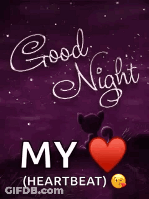 Good Night Sweetheart Heartbeat GIF