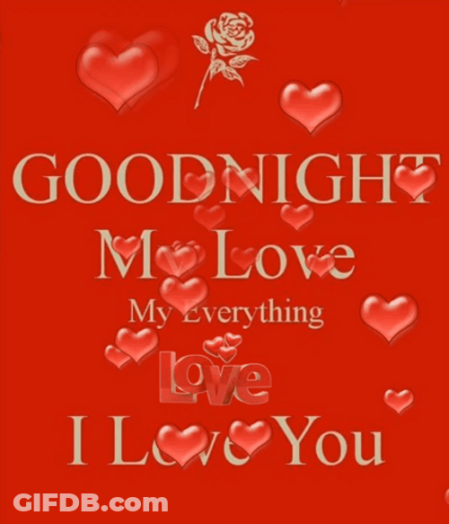 Good Night Sweetheart Popping Heart GIF