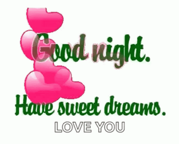Good Night Sweetheart Stars Hearts GIF