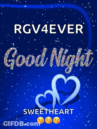 Good Night Sweetheart Text GIF