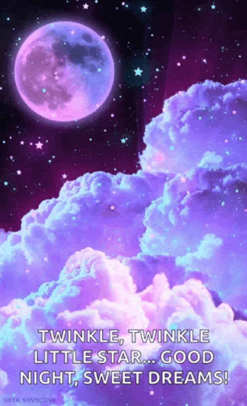 Good Night Twinkling Star GIF