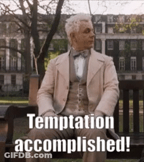 Good Omens Temptation Accomplished GIF
