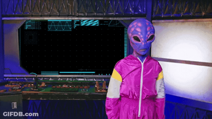 Good Sunday Morning Alien Mascot GIF