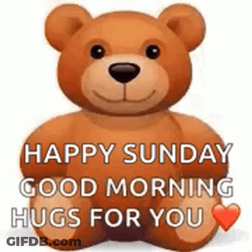 Good Sunday Morning Bear Hug GIF