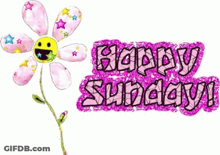 Good Sunday Morning Glittering Design GIF