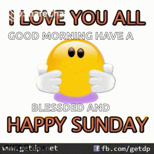 Good Sunday Morning Kissing Emoji GIF