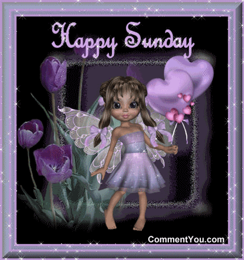Good Sunday Morning Purple Theme GIF