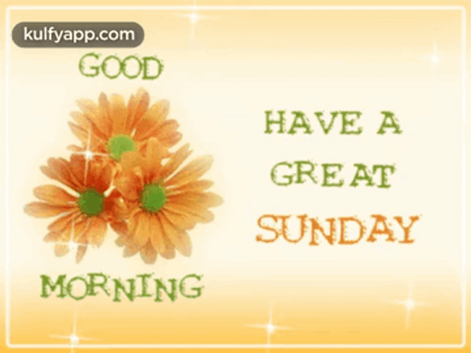 Good Sunday Morning Sparkling Daisies GIF