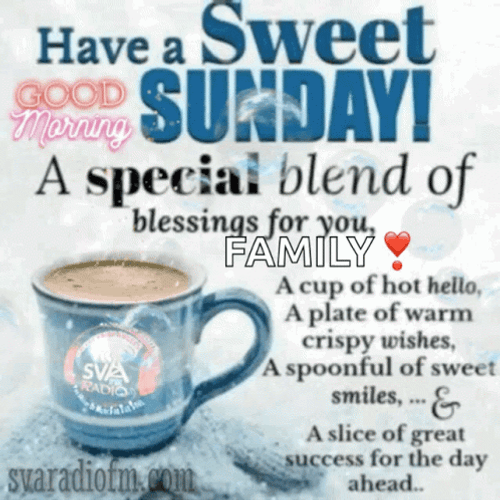 Good Sunday Morning Sweet Coffee GIF
