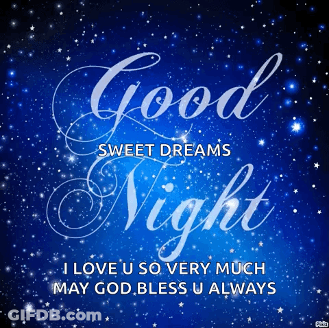 Good Sweet Dreams Night Poster GIF