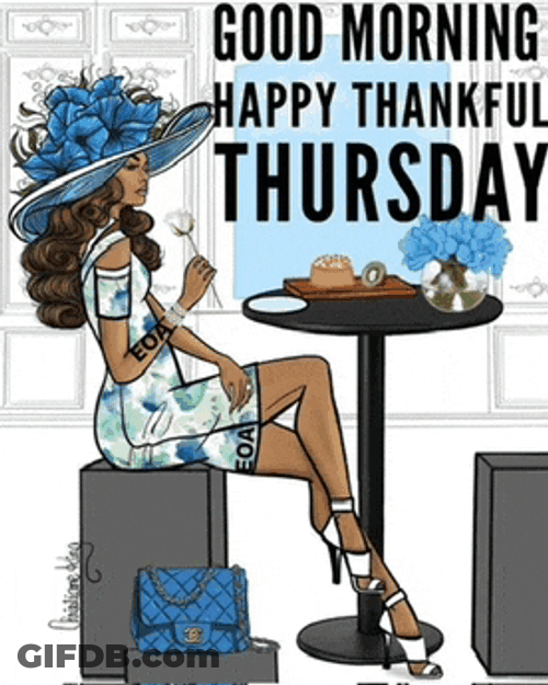 Good Thursday Morning Blessings Thankful Thursday Meme GIF