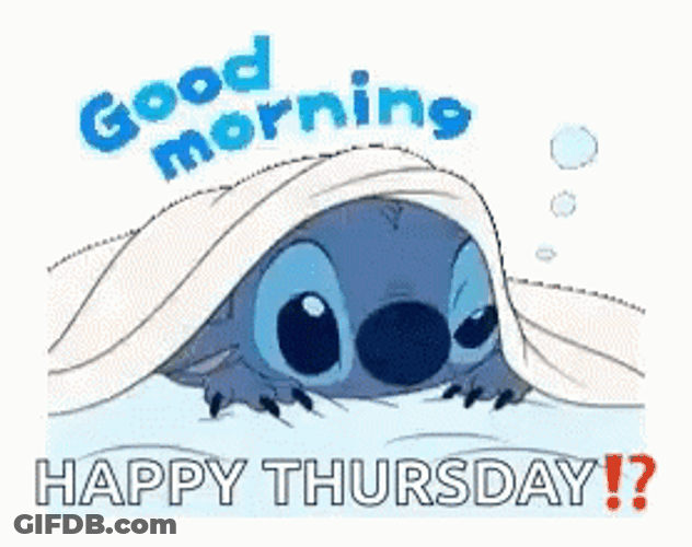 Good Thursday Morning Sleepy Stitch GIF