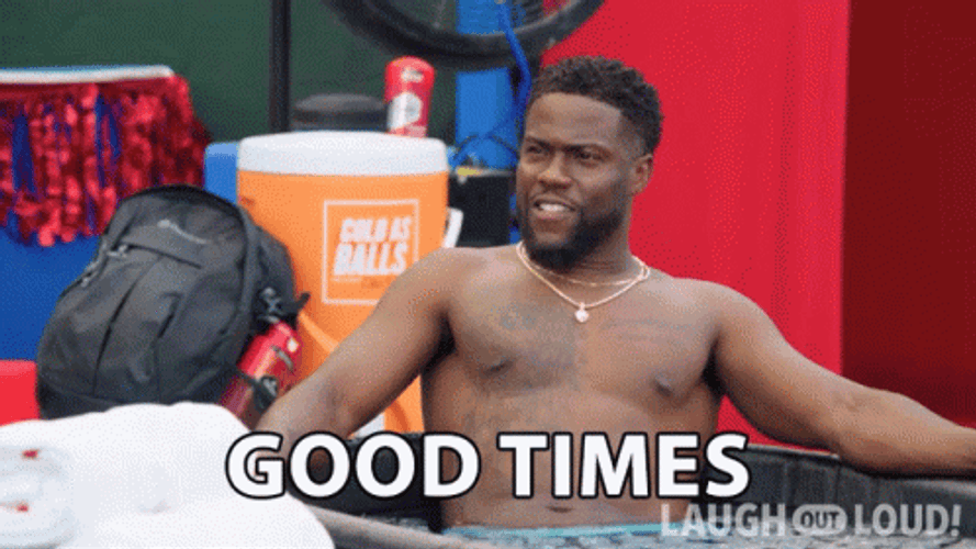 Good Times Kevin Hart Laugh Out Loud GIF