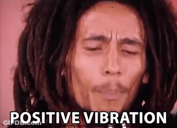 Good Vibes Bob Marley Singing GIF