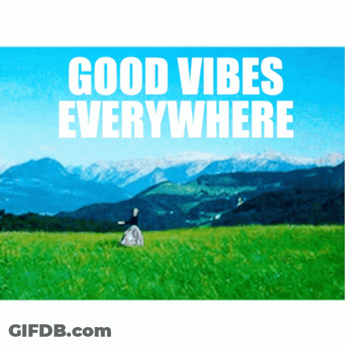 Good Vibes Everywhere Julie Andrews GIF