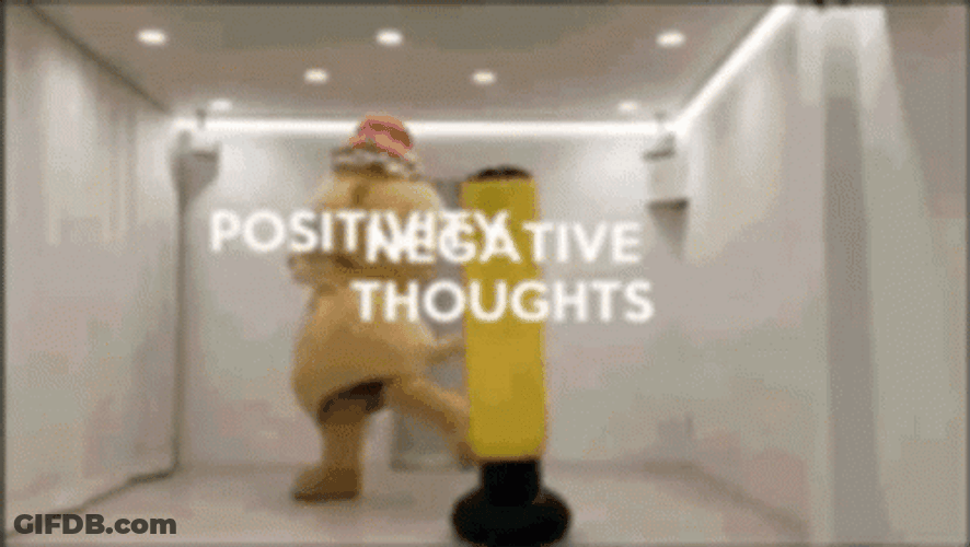 Good Vibes Fighting Negative Thoughts GIF