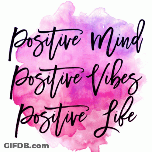 Good Vibes Positive Life Mobile Design GIF