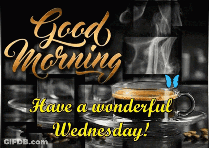 Good Wednesday Morning Black Coffee GIF