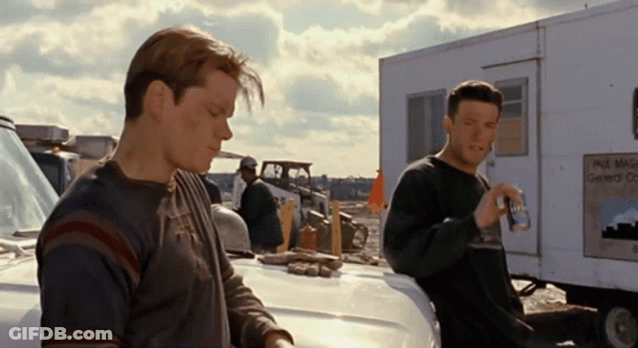 Good Will Hunting Drinking Beer GIF