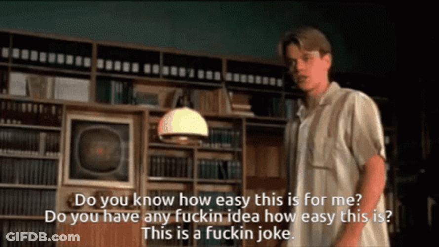 Good Will Hunting Simplicity Is Beautiful GIF