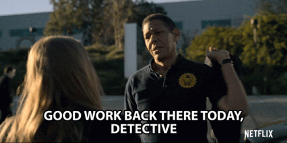 Good Work Back There Detective GIF