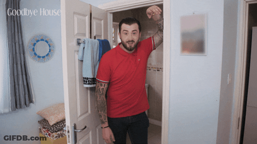 Goodbye House Good Looking Winky Face GIF