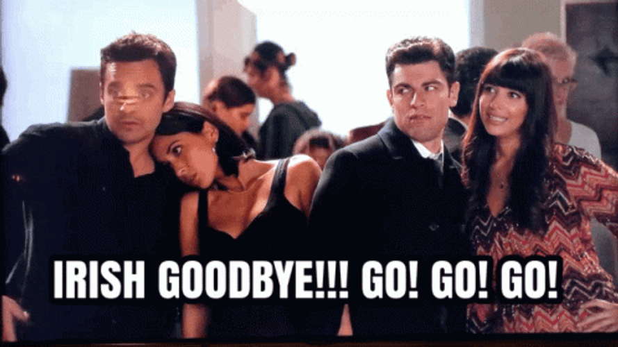 Goodbye Meme Irish Goodbye Go New Girl GIF