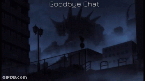 Goodbye On Gray Background GIF