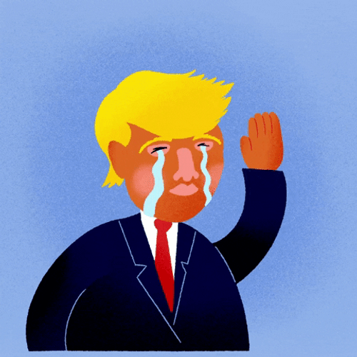 Goodbye Trump Crying GIF
