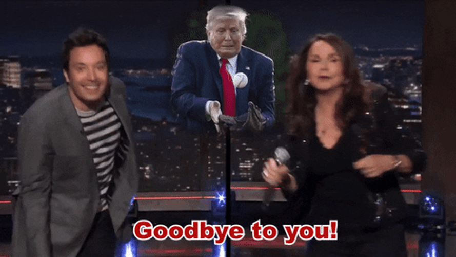 Goodbye Trump Jimmy Fallon Show GIF