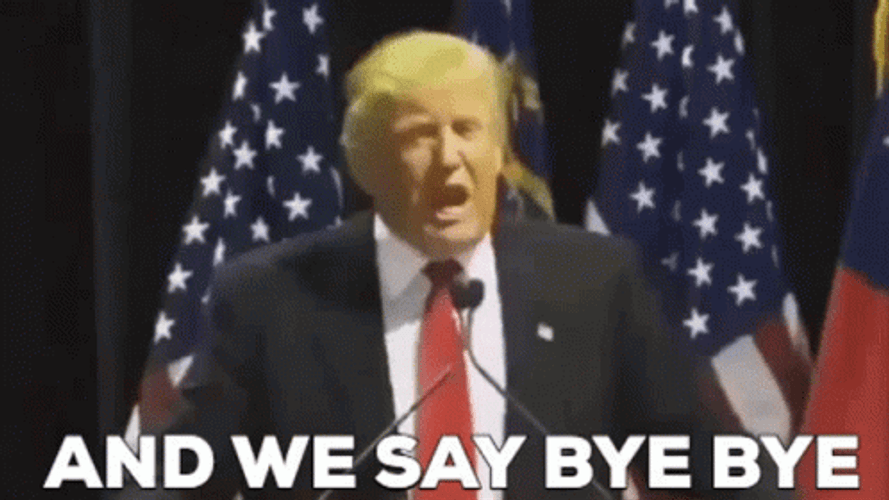 Goodbye Trump Speech GIF
