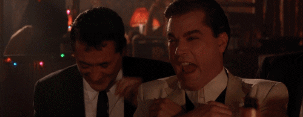 Goodfellas Laughing Boomerang Fake Laugh GIF