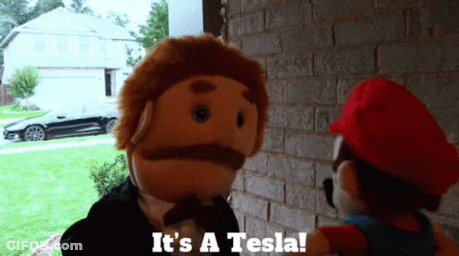 Goodman Puppet It's A Tesla GIF