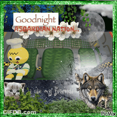 Goodnight Asgardian Nation With Wolf GIF