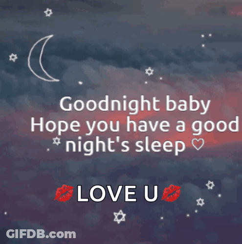 Goodnight Baby Sleep Well Love U GIF