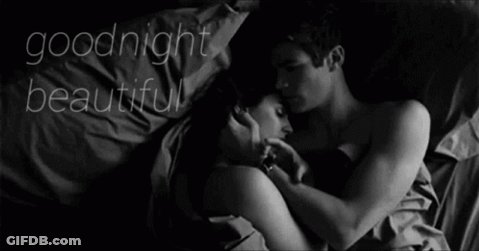 Goodnight Beautiful Couple Hug GIF