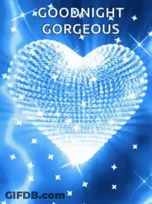 Goodnight Beautiful Gorgeous Disco Heart GIF