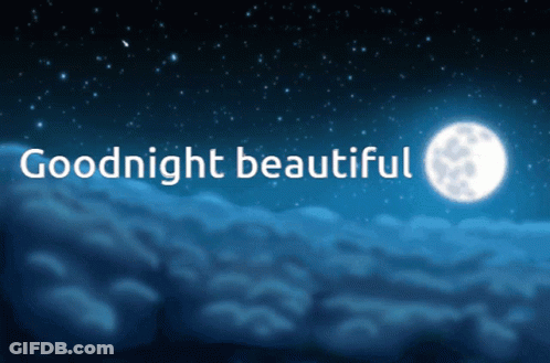 Goodnight Beautiful Night Sky GIF