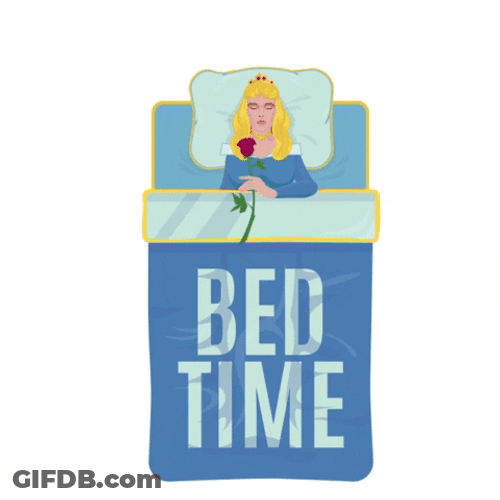 Goodnight Bed Time Cartoon GIF