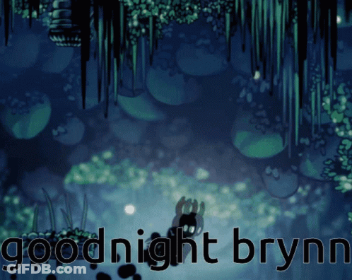 Goodnight Brynn Poster Blue Background GIF
