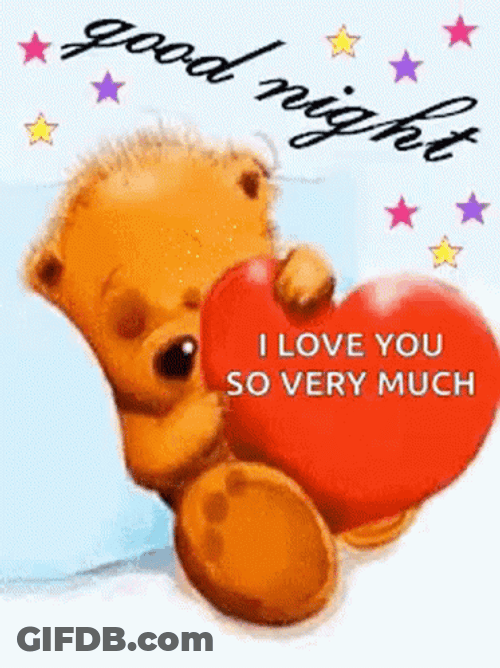 Goodnight I Love You Baby Pooh GIF
