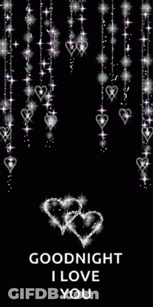 Goodnight I Love You Hearts GIF